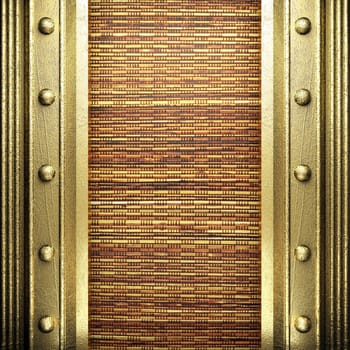 golden background made in 3D