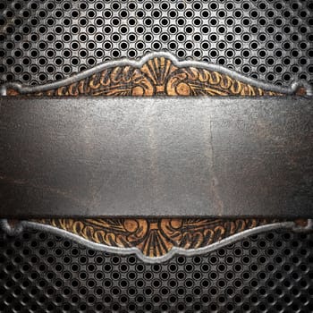 metal on wall made in 3D