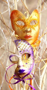 Venetian carnival masks, Venice, Italy       

