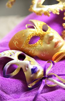 Venetian carnival masks, Venice, Italy       

