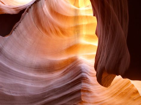 Abstract curves of Antelope Canyon