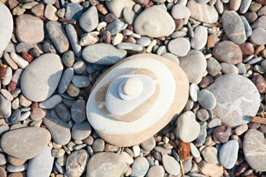 Sea stones background