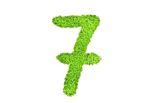number seven from grass