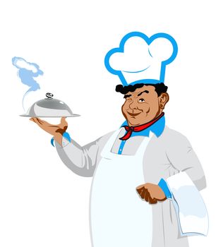 Funny Chef.Food for gourmet