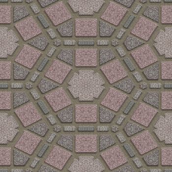 Garden pavement seamless