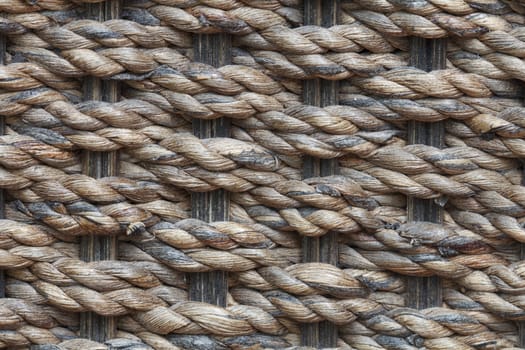 the pattern of knitting beautiful hemp rope.