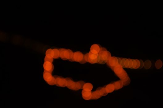 Defocused of pointer lights