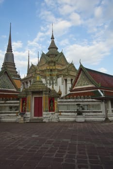Magnificent architecture at Wat Pho, Bangkok Thailand