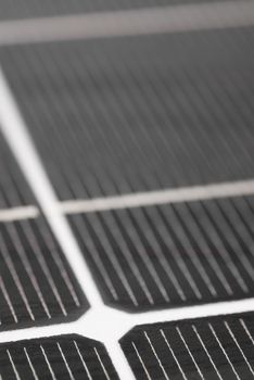 Macro image of Photovoltaic solar panel.