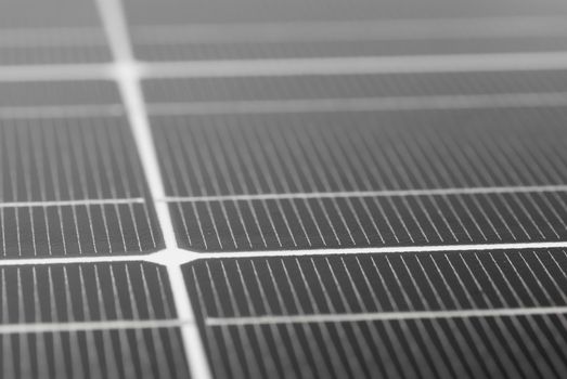 Macro image of Photovoltaic solar panel.