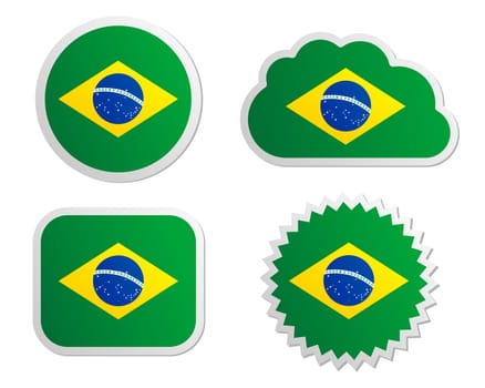 Brazil flag labels