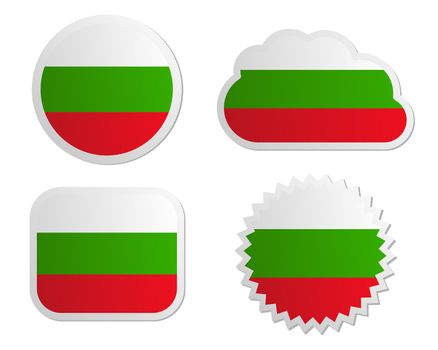 Bulgaria flag labels