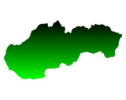 Map of Slovakia