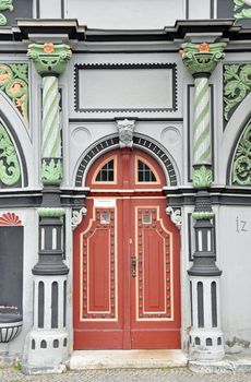 Portal of Cranach house in Weimar