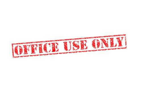 'OFFICE USE ONLY' red rubber stamp over a white background.