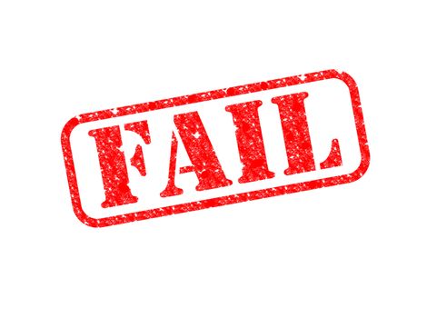 A 'Fail' Stamp over a white background.