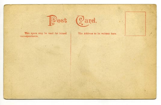 A vintage postcard over a white background.