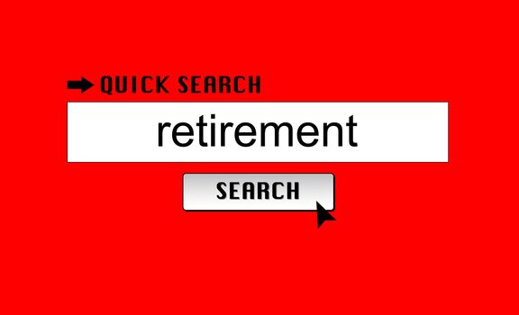 Searching for 'retirement' in an internet search engine.