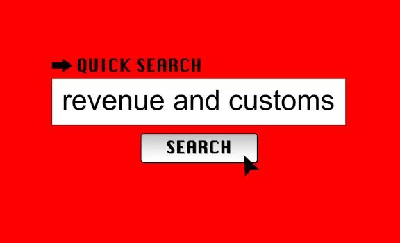 Searching for 'revenue & customs' in an internet search engine.