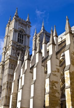 Westminster Abbey in London.