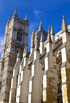 Westminster Abbey in London.