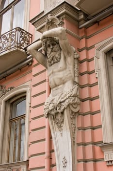 The architecture of buildings on Nevsky Prospekt St.Petersburg.