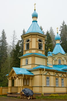 Beautiful Christian church St.Petersburg. Valaam Island