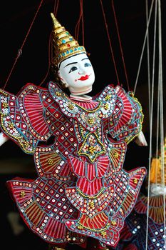 View of a puppet at Angkor, Cambodia