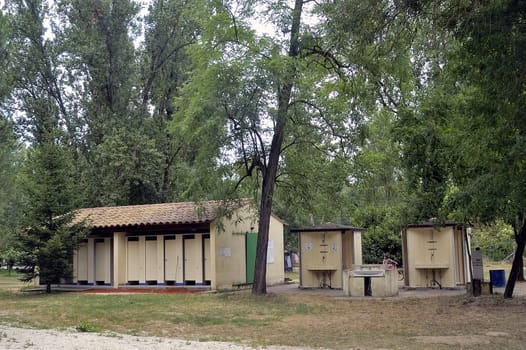 toilets of camp-site
