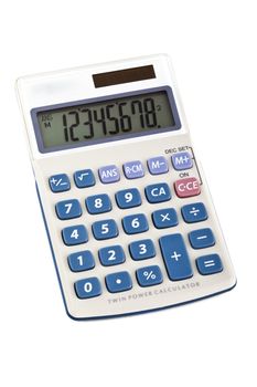 Calculator over a plain white background.