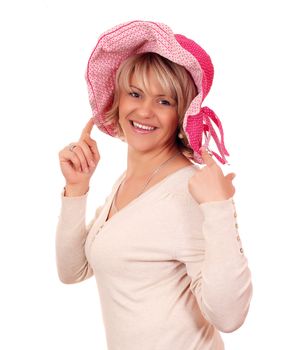 beautiful woman with hat