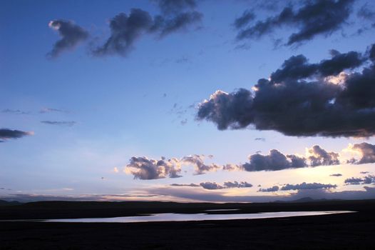 Cloudscape at sunset