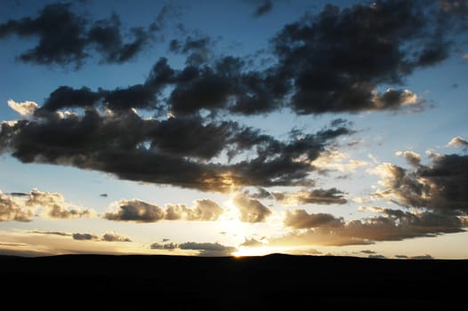 Cloudscape at sunset