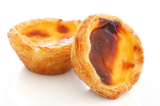 Typical Portuguese custard pies ("Pastel de Nata" or "Pastel de Belem").