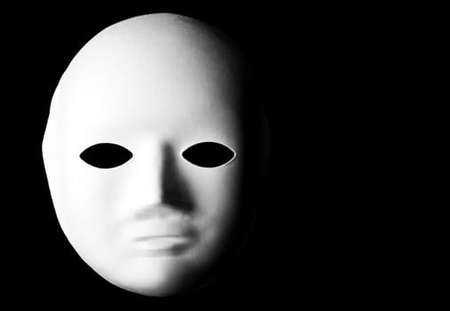 Mask over a black background.