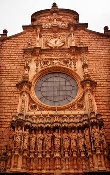 jesus, Christ, Disciples, Statues Golthic Cloister Monestir Monastery of Montserrat, Barcelona, Catolonia, Spain.  Founded in the 9th Century, destroyed in 1811 when French invaded Spain. Rebuilt in 1844 and now a Benedictine Monastery.  Placa de Santa Maria