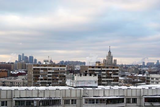 Panoramic view on Moscow city