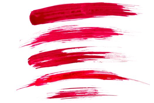 A high resolution image of red paint brush strokes