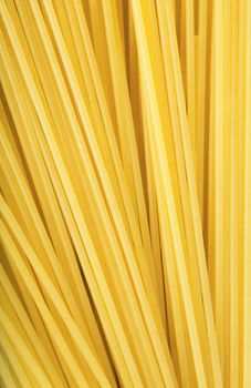 Closeup view of a bunch of spaghetti
