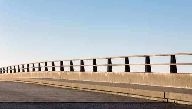 Concrete Road Bridge Barrier Background or Backdrop,