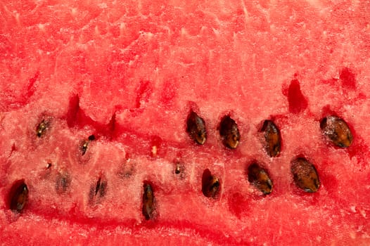 Red texture of sweet watermelon