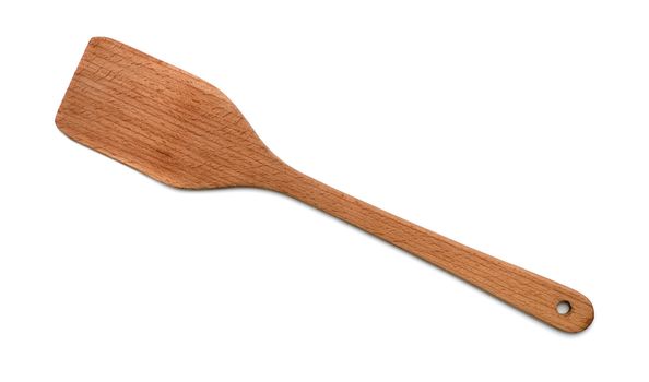isolated wooden cookware