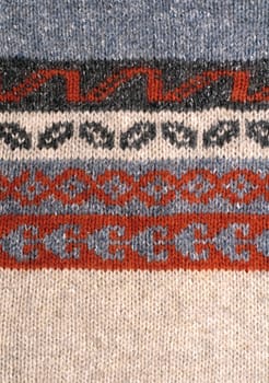 Knitting texture with ornament