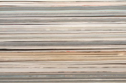 Paper textures. stack of magazines