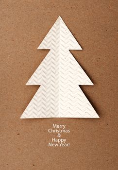 Christmas tree made of paper