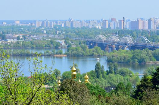 Kyiv Botanical Garden in spring. Kyiv, Ukraine