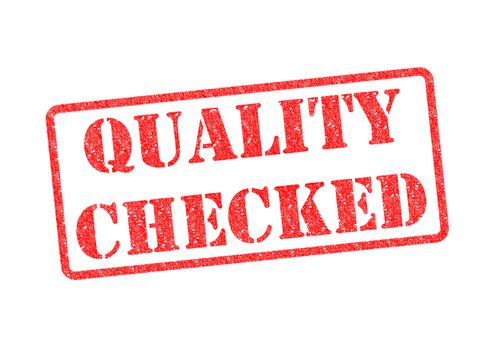 QUALITY CHECKED red rubber stamp over a white background.