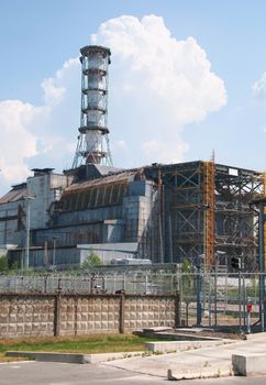 Chernobyl atomic nuclear power station in Ukraine