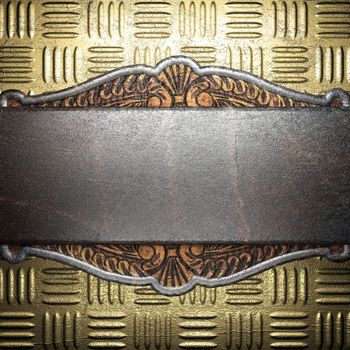 metal on gold made in 3D