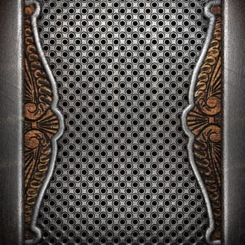 metal on wall made in 3D